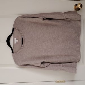 Tan bell sleeve sweater size petite M